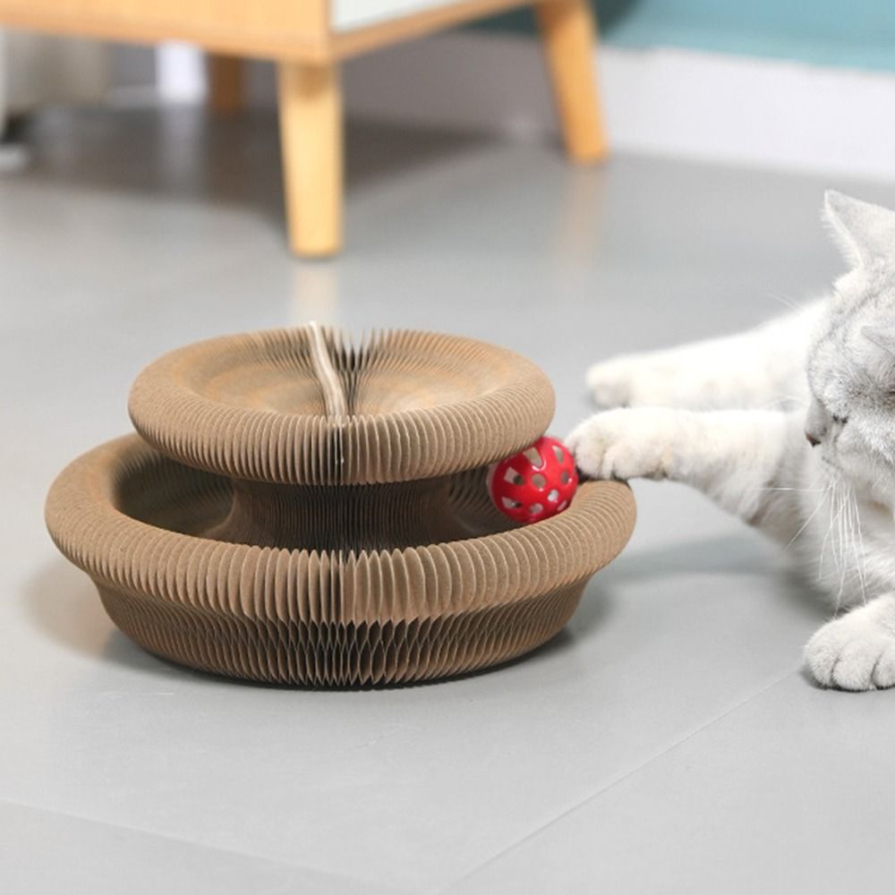 Accordion Cat Toy - Kitty Kurlz Wear-Resistant Scratcher
