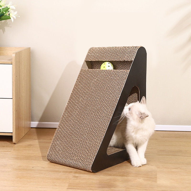 Interactive Cat Scratcher with Ball - Sturdy & Engaging