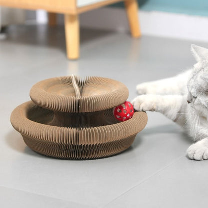 Accordion Cat Toy - Kitty Kurlz Wear-Resistant Scratcher